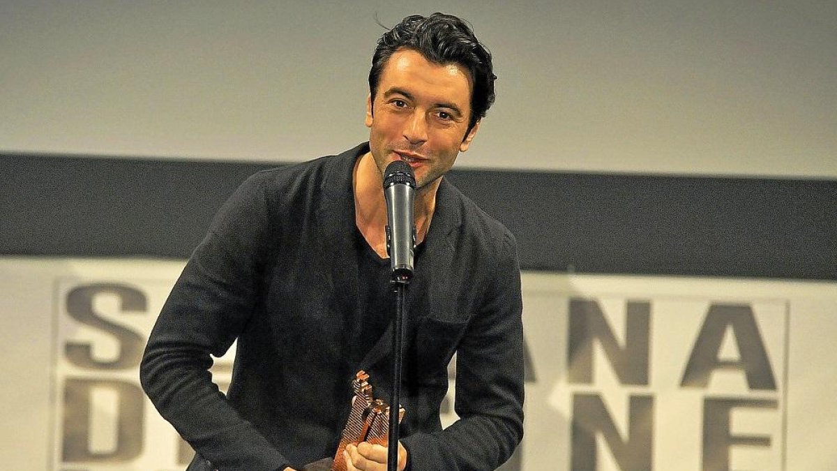 El actor Javier Rey durante un acto de la XXXI Semana de Cine de Medina del Campo.-E.M
