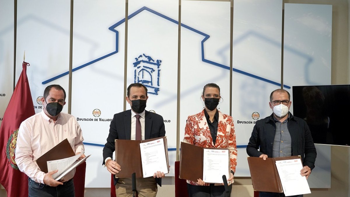Conrado Íscar, Ángela de Miguel, Luis Rivera y Raúl García.- ICAL