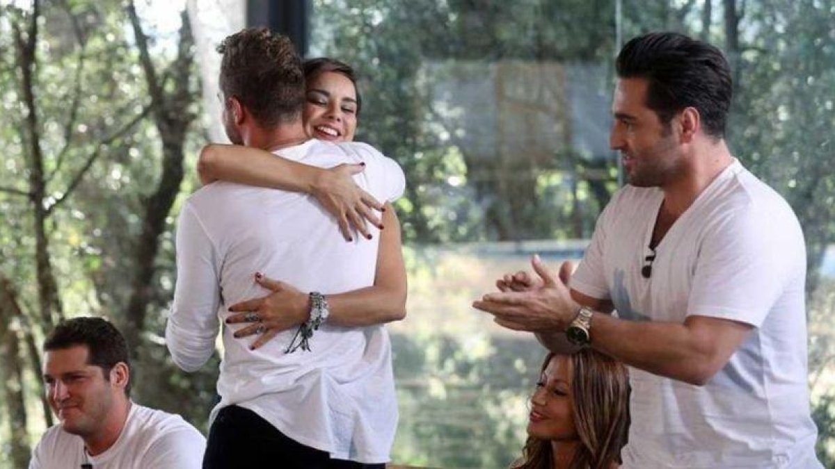 Bisbal y Chenoa, en las primeras del rodaje de 'OT: El reencuentro'.-RTVE