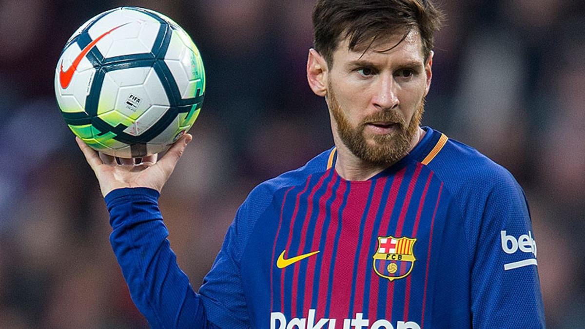 Messi, durante un partido de la Liga Santander. /-JORDI COTRINA