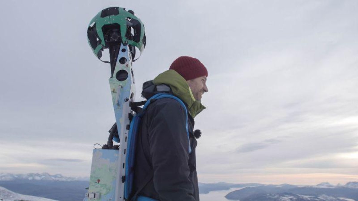 El actor ha fotografiado Groenlandia para el proyecto de Google contra el cambio climático.-BLOG GOOGLE