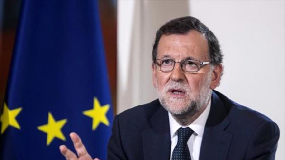 Mariano Rajoy, ayer.-