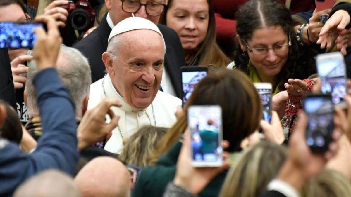 El papa Francisco este miércoles en el Vaticano.-AFP / ANDREAS SOLARO