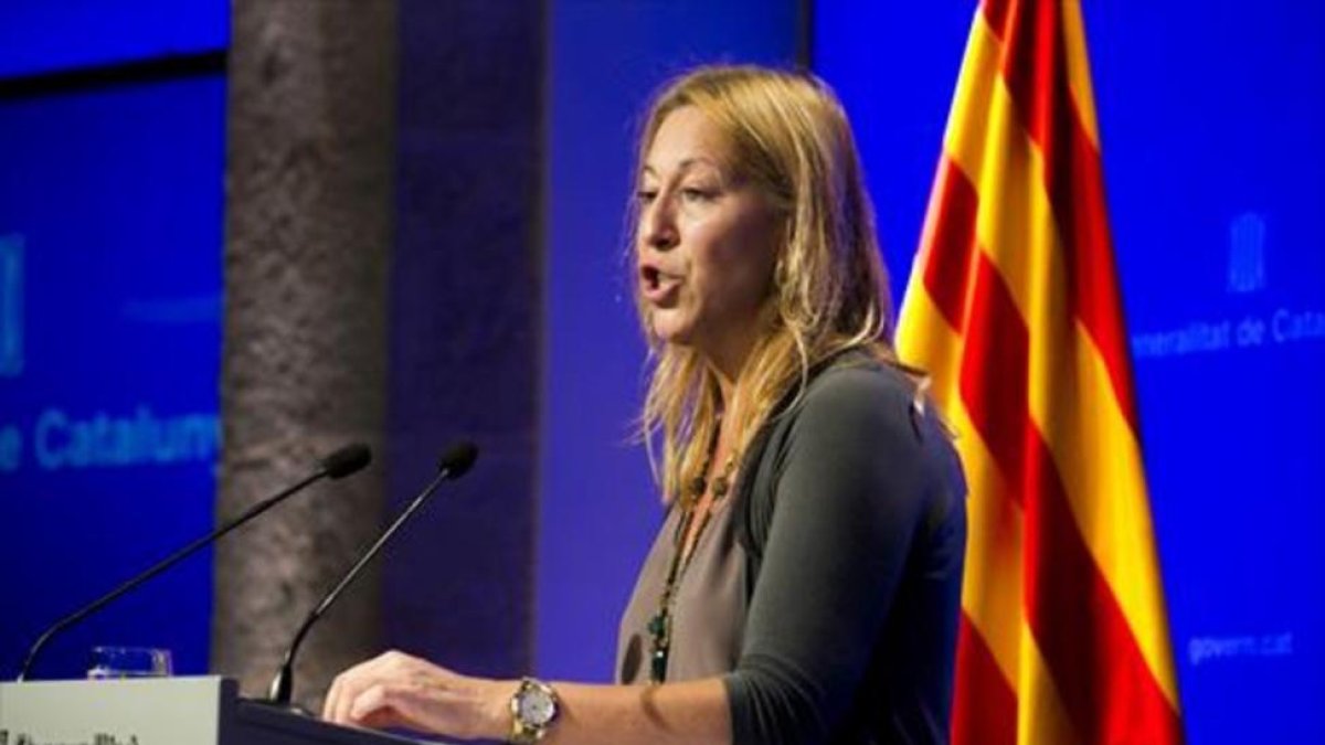 La 'consellera' de Presidencia y portavoz del Govern, Neus Munté.-JOAN PUIG