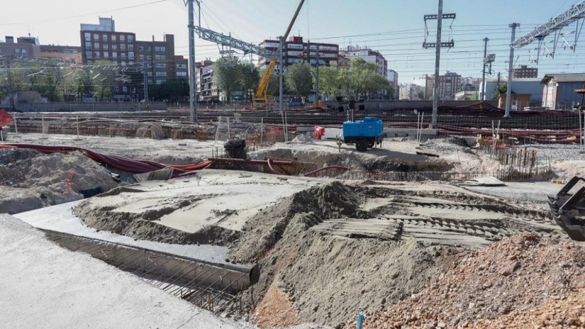 Soterramiento en Valladolid. -E.M.