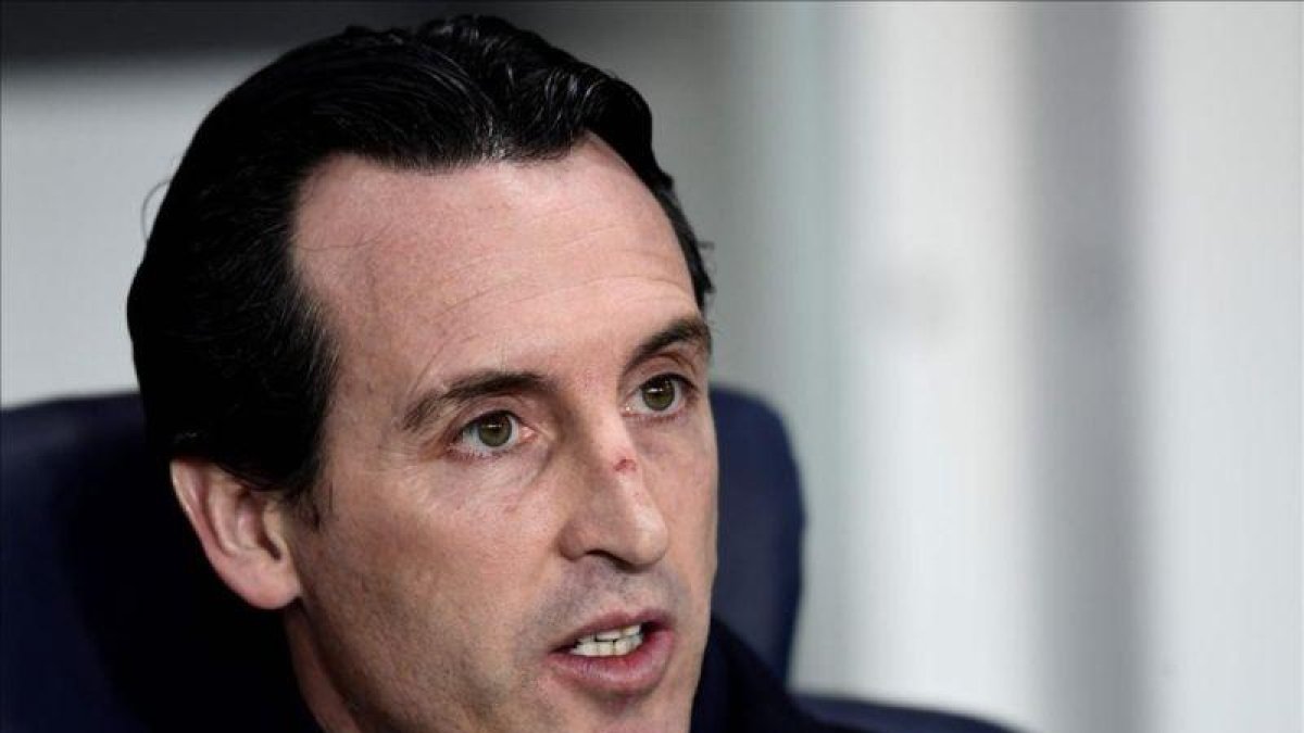 Unai Emery, en el banquillo del PSG este pasado fin de semana.-MIGUEL MEDINA / AFP
