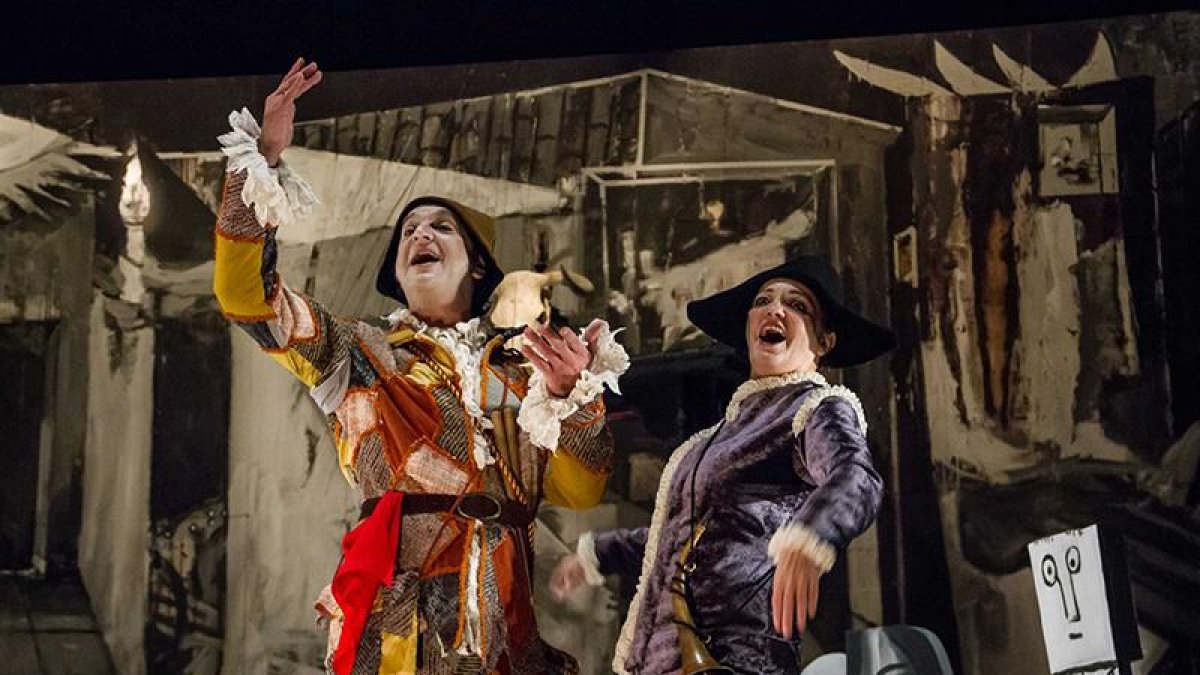La compañía burgalesa Morfeo Teatro estrenó en 2016 ‘El retablo de las maravillas’.-EL MUNDO