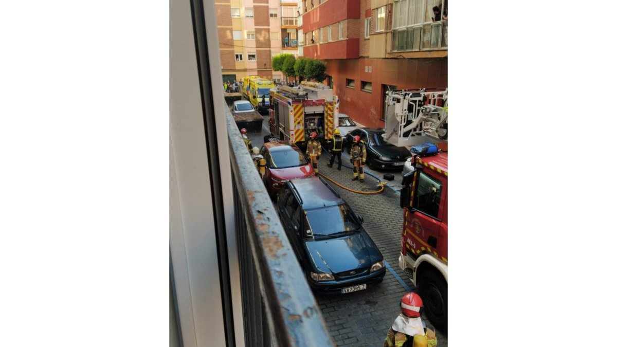 Incendio en la calle Cerámica. - EL MUNDO