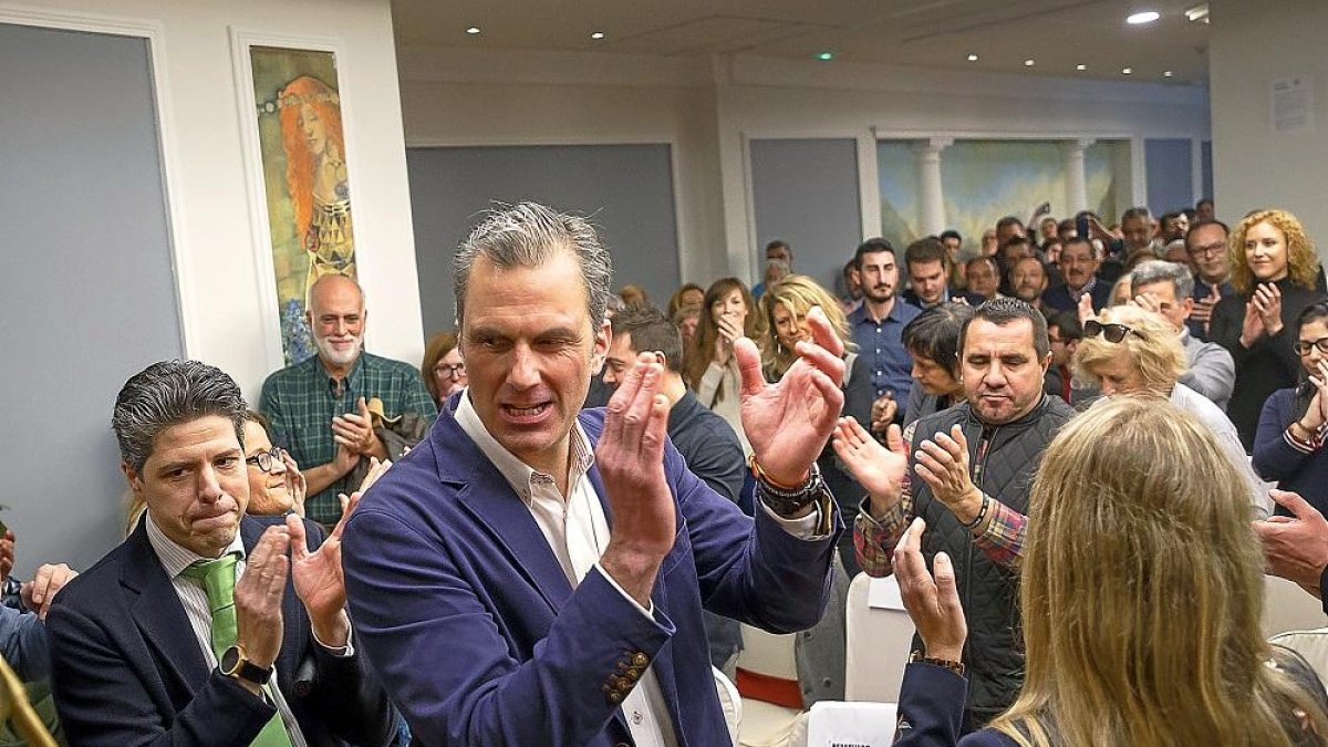 Javier Ortega Smith, durante el acto celebrado ayer en Zamora.-ICAL