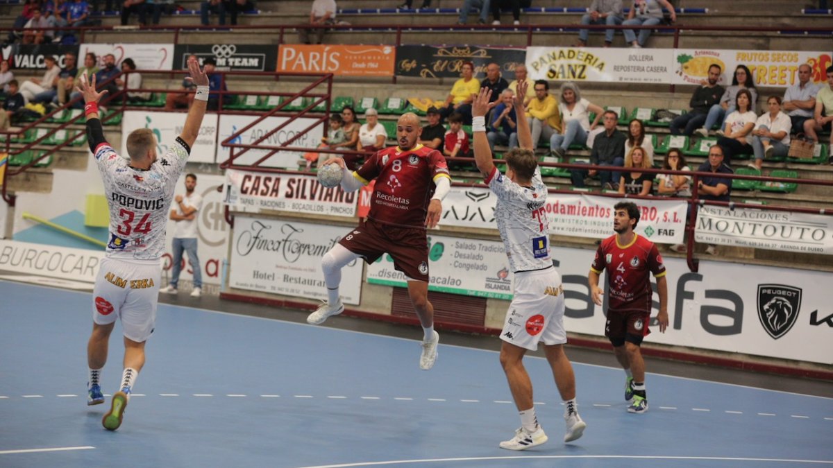 Freitas, en el Ademar-Recoletas de la Copa de Castilla y León.