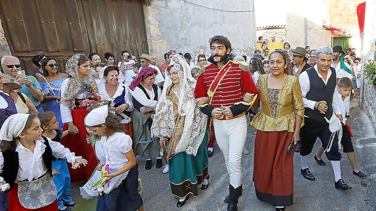 Recreación de la boda de El Empecinado en Castrillo de Duero en la pasada edición.-J.M. LOSTAU