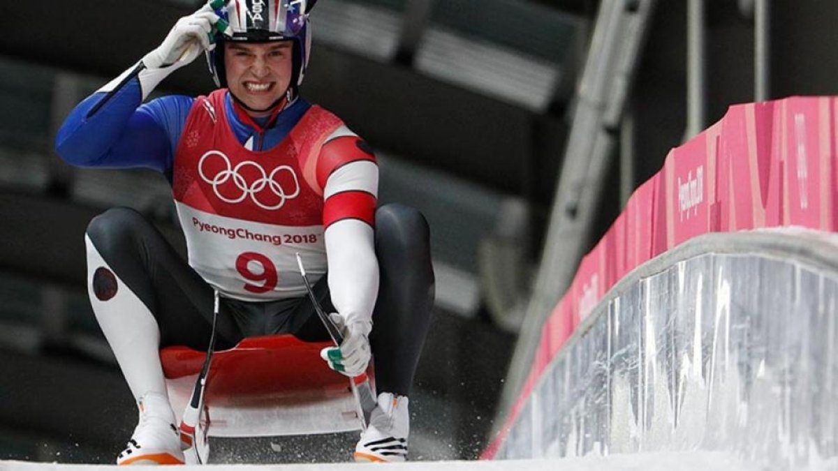 Un miembro del equipo estadounidense de luge, durante una prueba.-REUTERS / EDGAR SU