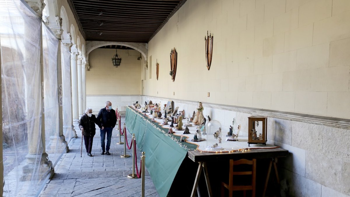 'Exposición de Belenes' en el patio principal del Palacio Real de Valladolid.- ICAL