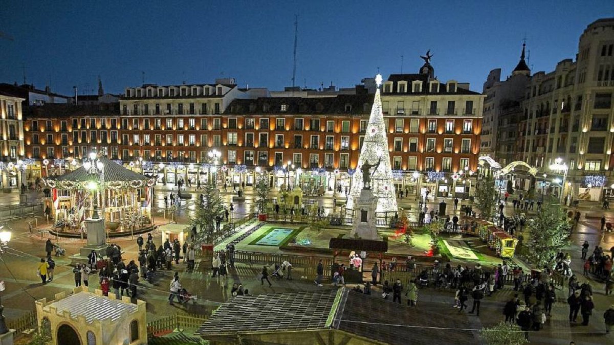 Encendido de las luces de navidad en la Plaza mayor-Miguel Ángel Santos
