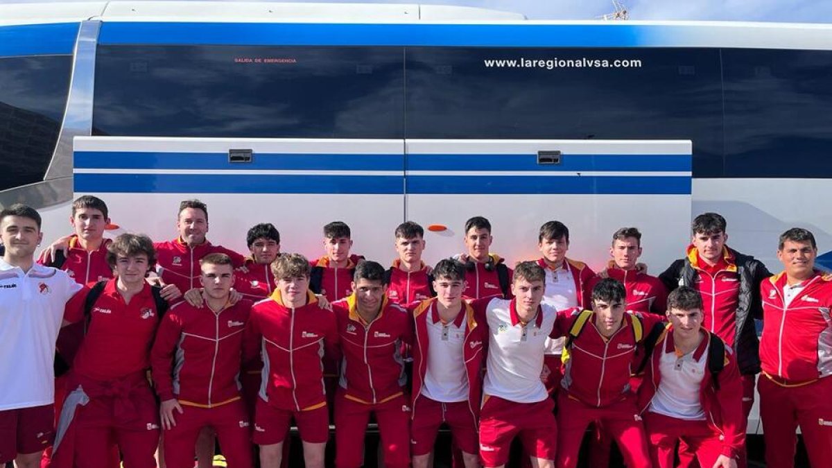 Selección juvenil masculina de CyL en el CESA. / E.M.