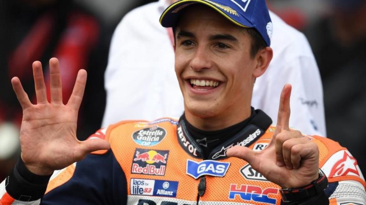 Marc Márquez recuerda las siete victorias conseguidas en Sachsenring (Alemania).-HENDRICK SCHMIDT