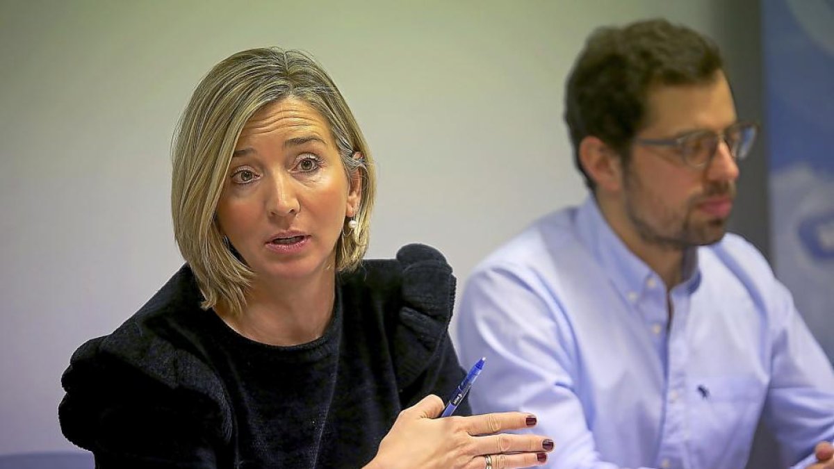 Alicia García, en un momento de su intervención en el Consejo de la Juventud.-ICAL
