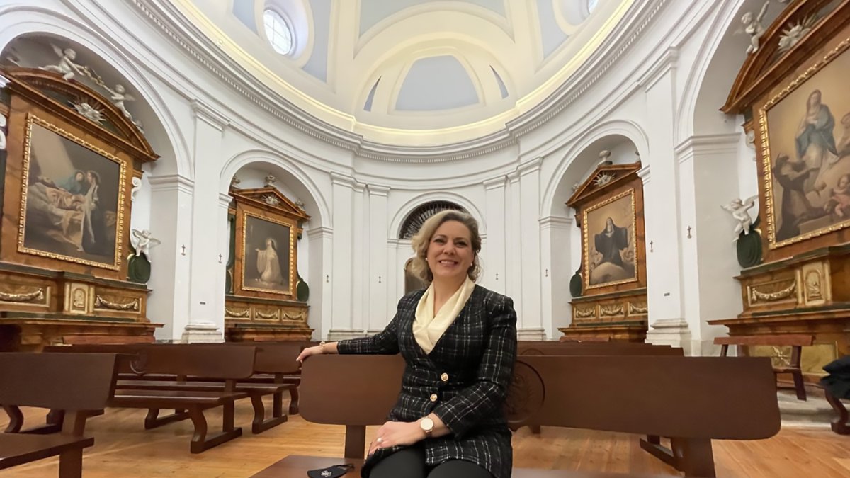 María Concepción Porras en el Convento de San Joaquín y Santa Ana de Valladolid. / ArgiComunicación