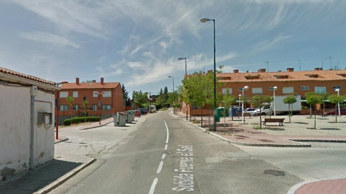 Localización del lugar en el que tuvo lugar el incendio.-@PoliciaVLL