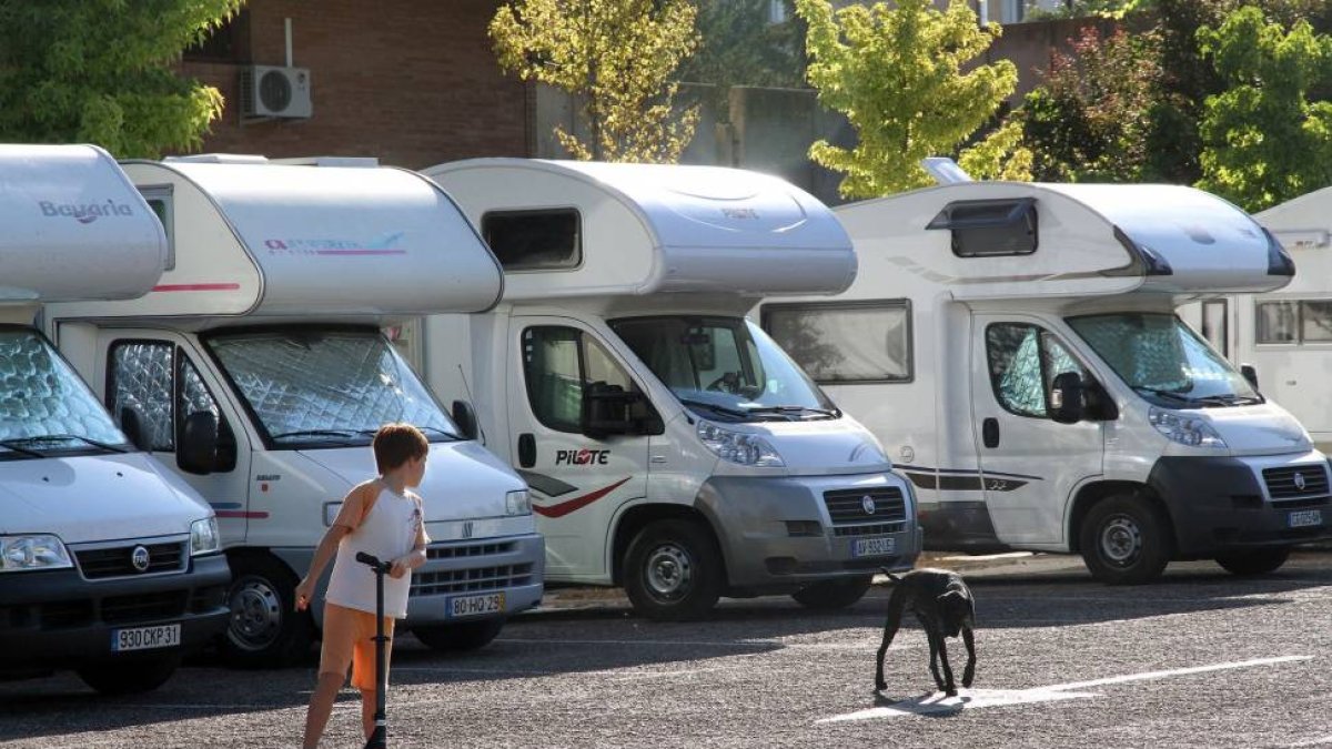 Área de Autocaravanas en una foto de archivo. E. M.