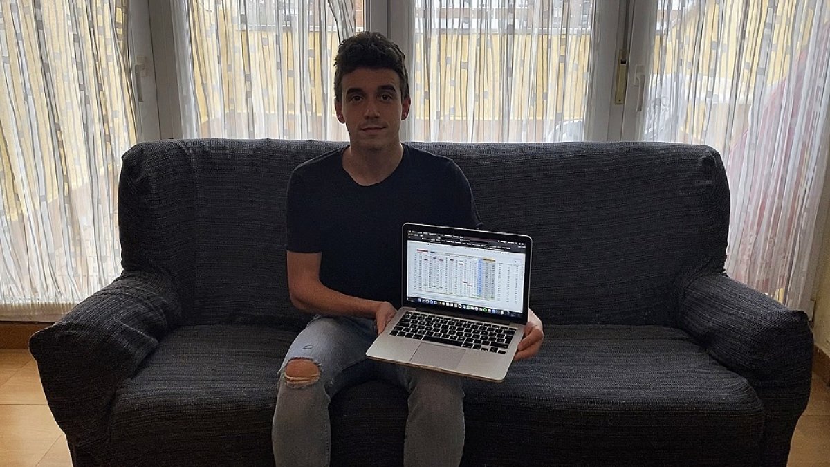 DEL AJEDREZ AL EXCEL.  Este vallisoletano realizó un grado de Programación Informática, pero no cree que su afición por los números     y los datos venga de ahí, sino del ajedrez. «Recuerdo que de pequeño, con cinco años, ya me gustaba          mucho jugar al ajedrez. No he inventado nada y todo es cuestión de echarle tiempo y hacer números».
