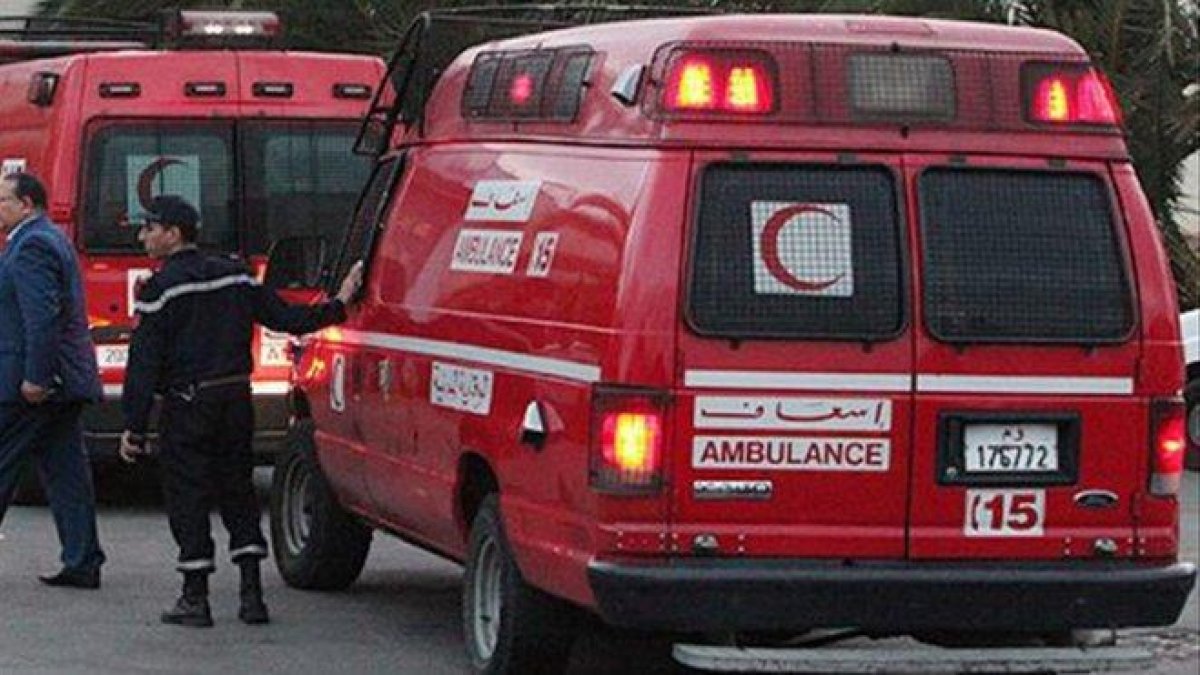 Servicio de ambulancias de Marruecos.-
