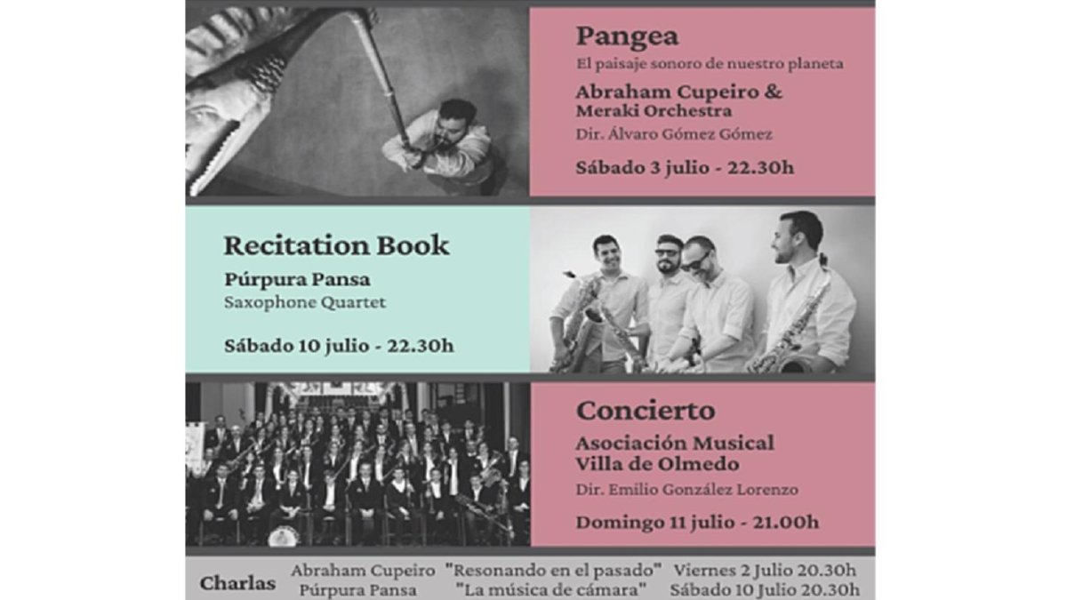 Cartel del Festival Olmedo Músico 2021. - E.M.