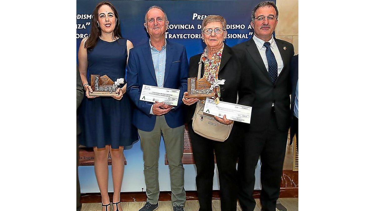 Alicia Calvo, Juan Miguel Lostau, Camino Gallego y el alcalde de Astorga, Arsenio García Fuertes-RAMIRO
