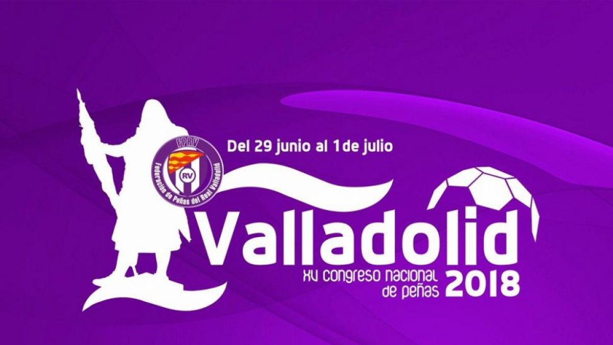 Cartel promocional del Congreso Nacional de Peñas-@Valladolid2018
