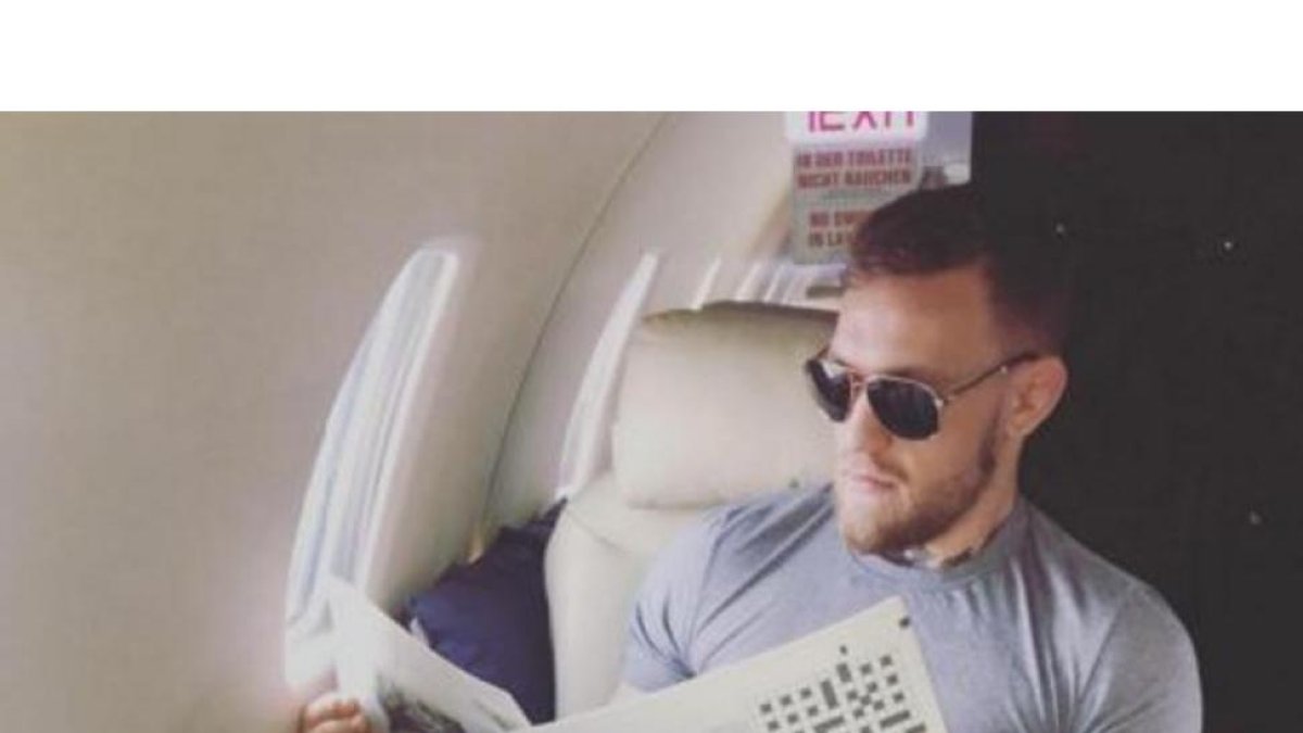 Conor McGregor no tuvo en cuenta los pequeños detalles en la foto.-INSTAGRAM