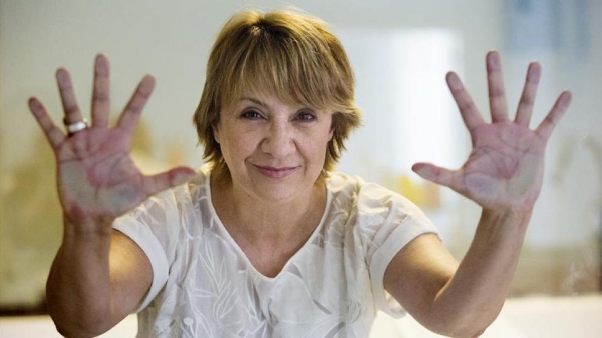 Blanca Portillo, a mediados de julio, en Madrid.-JUAN MANUEL PRATS