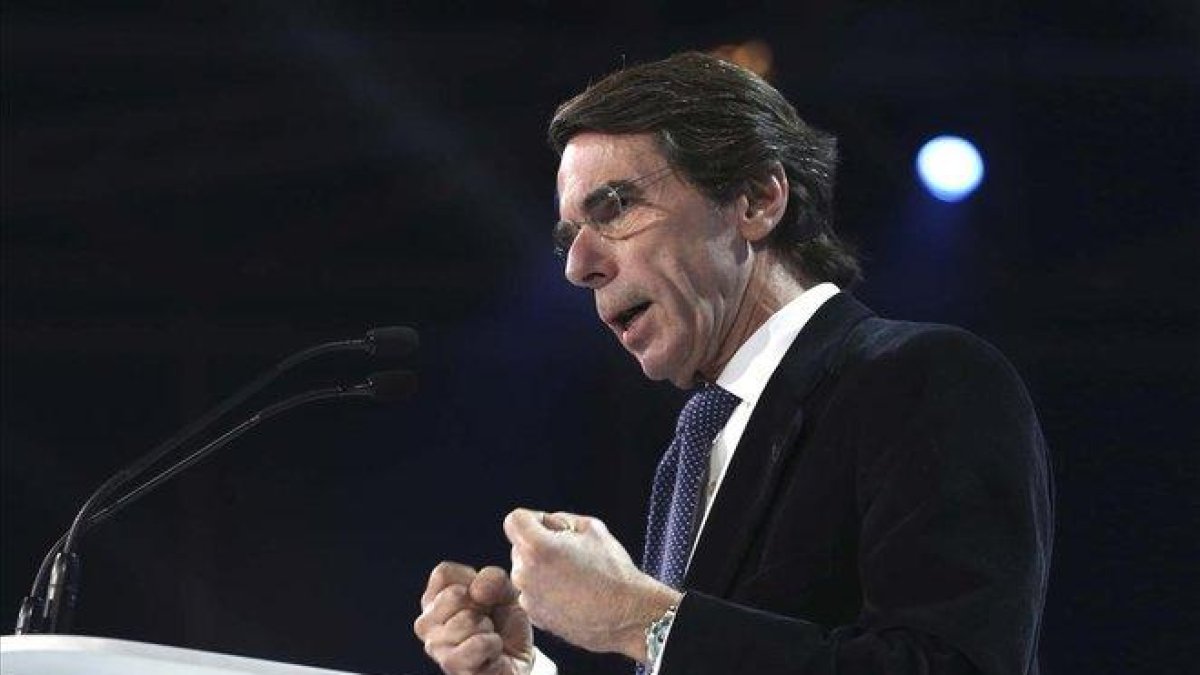 El expresidente del Gobierno, José María Aznar.-DAVID CASTRO