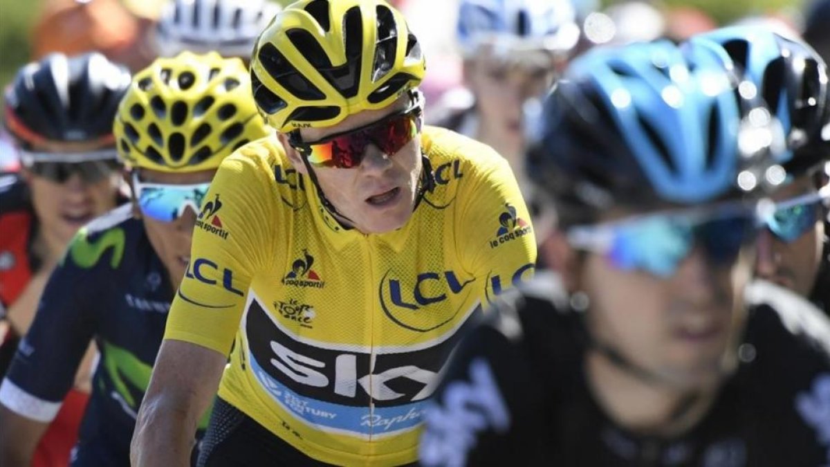 El ciclista británico Chris Froome durante el pasado Tour de Francia.-STEPHANE MANTEY / AP