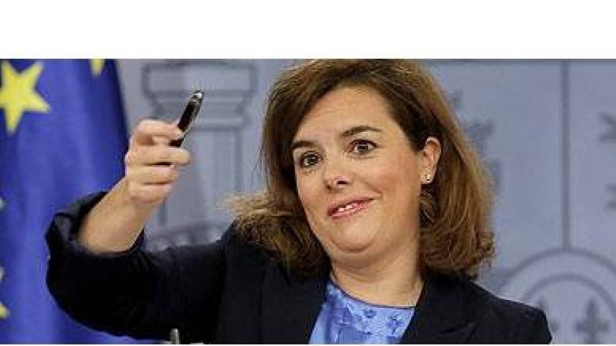 La vicepresidenta del Gobierno, Soraya Sáenz de Santamaría-