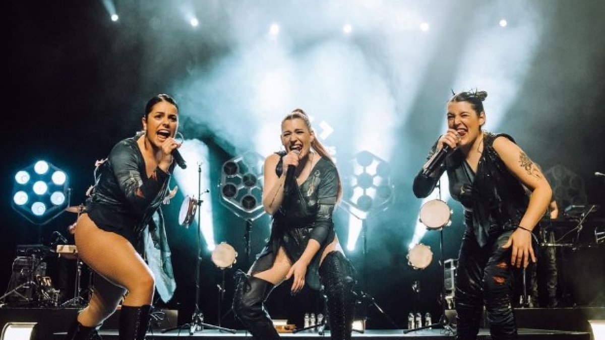 Tanxugueiras en una imagen de archivo durante un concierto. -@TANXUGUEIRAS