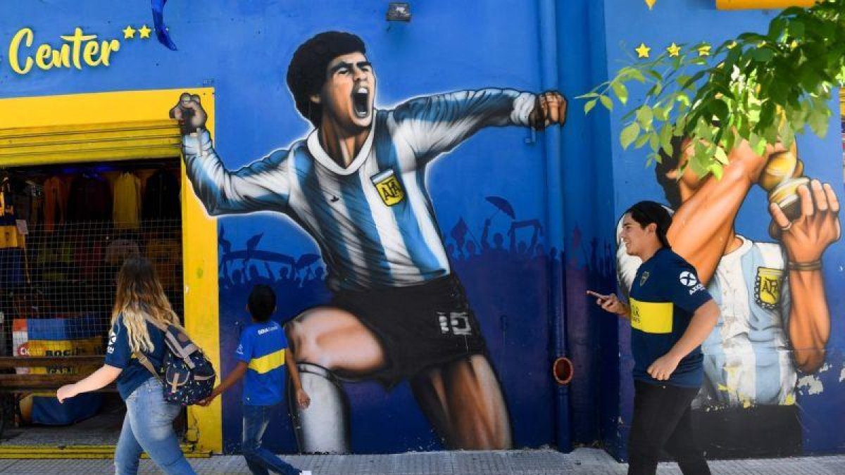 Una imagen de La Bombonera.-AFP