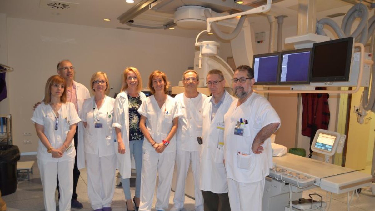 Miembros de la Sección de Radiología Vascular Intervencionista en el Hospital Universitario Río Hortega.-EL MUNDO