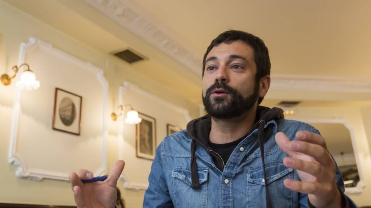 Daniel García de Blanco, secretario general de Podemos en Valladolid-M. Á. SANTOS