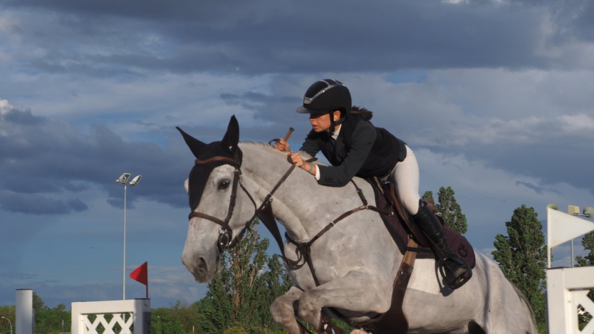 Irene Zuazua durante una de las pruebas. / M. G. EGEA