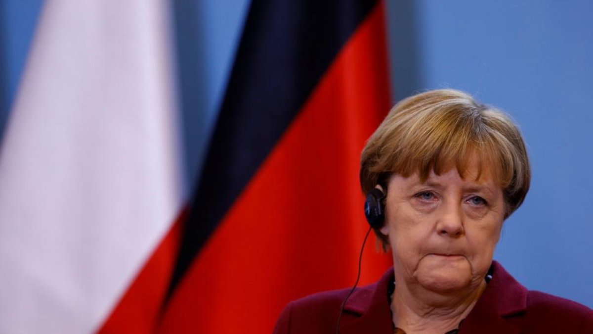 La canciller alemana, Angela Merkel.-KACPER PEMPEL