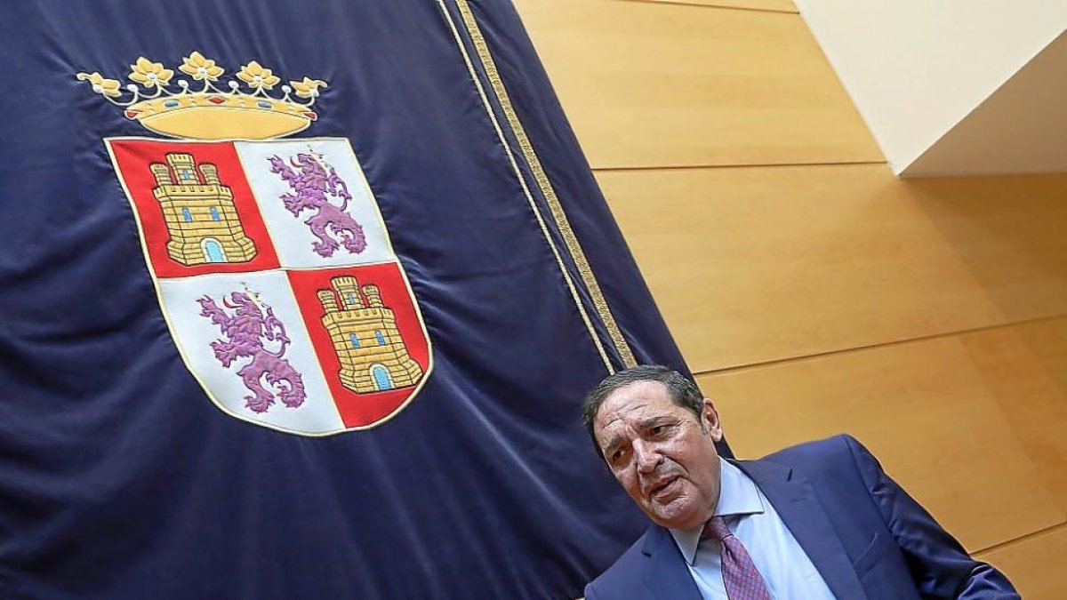 Antonio María Sáez Aguado durante su comparecencia en la Comisión de Sanidad de las Cortes.-ICAL