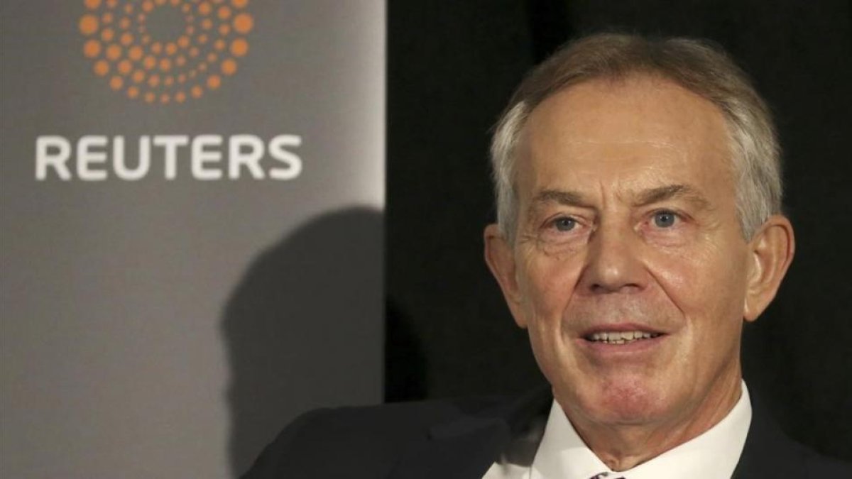 Tony Blair, en un encuentro organizado por Reuters, en Nueva York, este martes.-REUTERS / BRIA WEBB