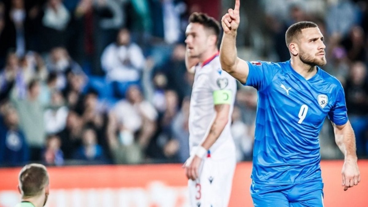 Weissman celebra el gol logrado con Israel ante Islas Feroe. / RV