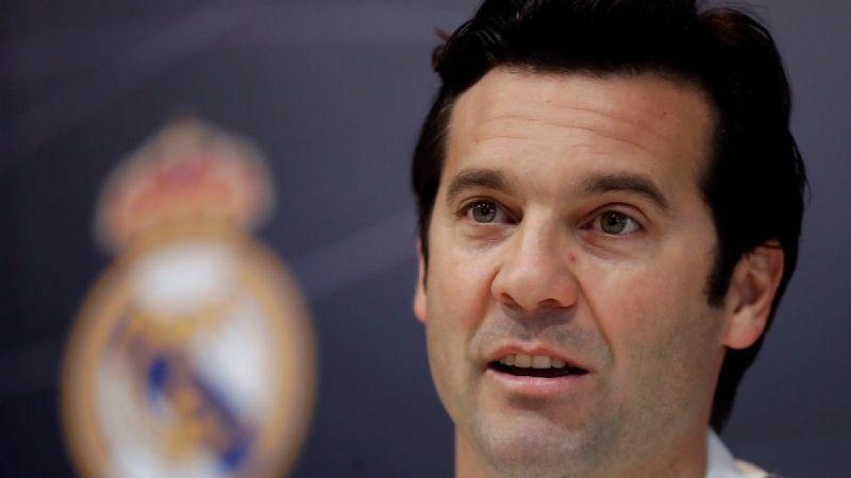 Santiago Solari, técnico del Madrid, en rueda de prensa.-EFE
