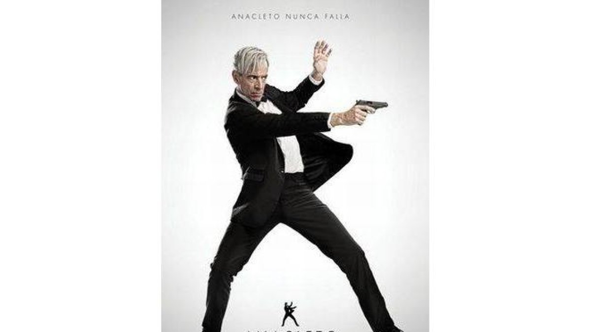 Imanol Arias, en el cartel previo de 'Anacleto, agente secreto'.-