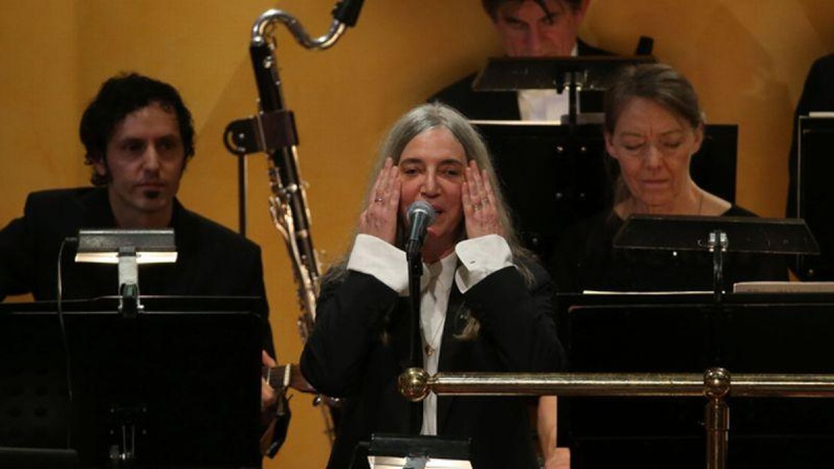 Patti Smith, en la ceremonia de los premios Nobel 2016.-SOREN ANDERSSON