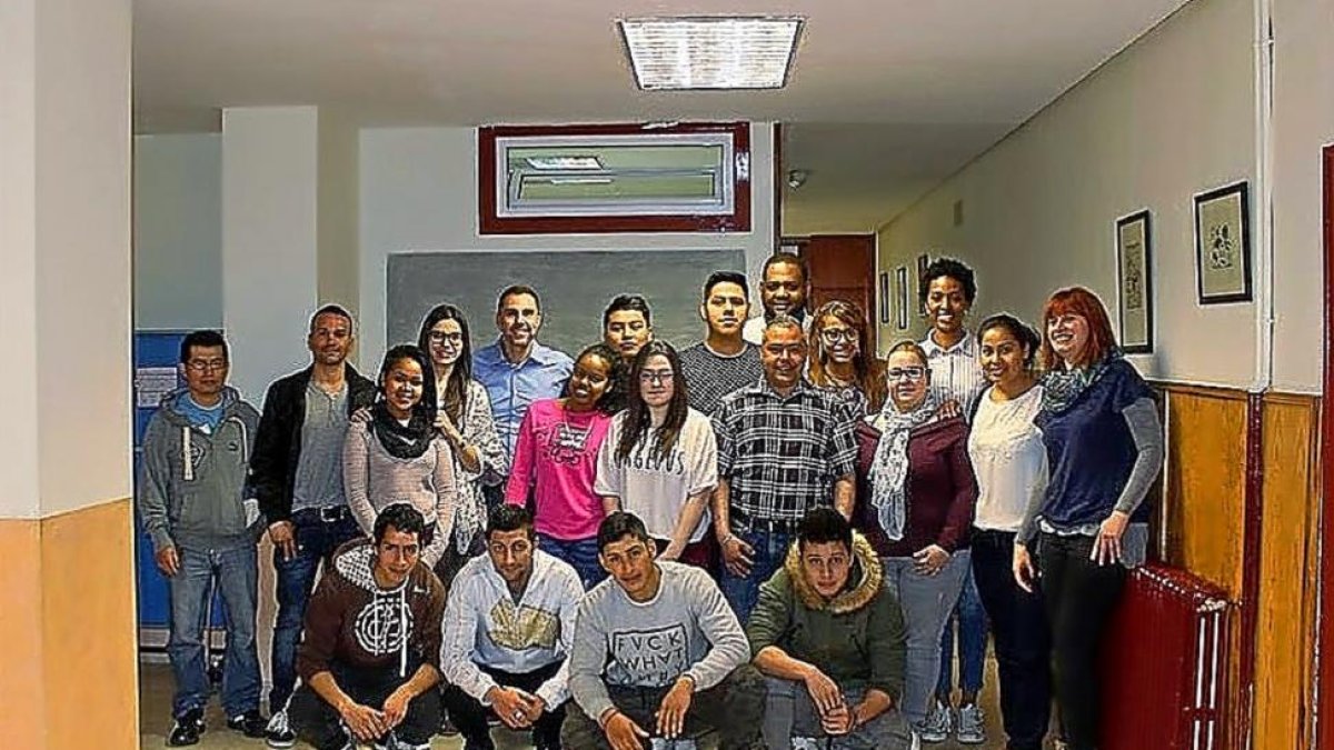 Integrantes del Programa Incorpora de la Obra Social ‘ka Caixa’.-EL MUNDO