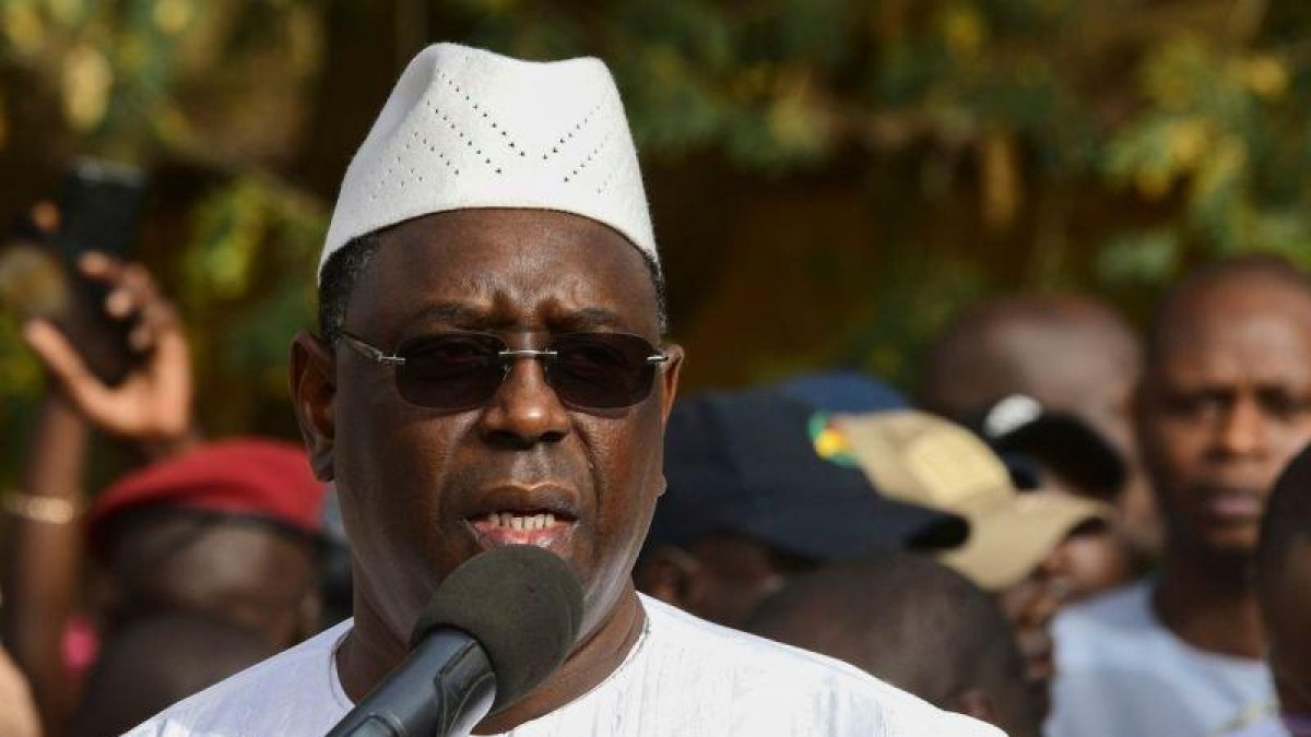 Macky Sall ha logrado la victoria en los comicios el domingo en primera vuelta.-AFP