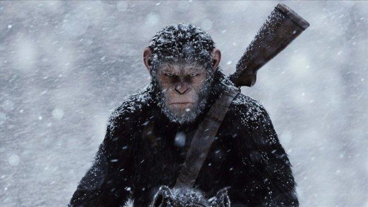 Imagen de la película ’La guerra del planeta de los simios’.-