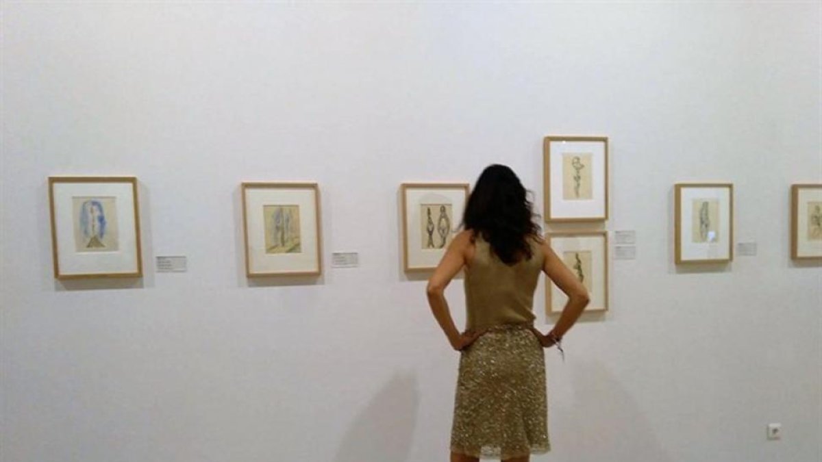 El Museo Patio Herreriano de Valladolid alberga desde este miércoles la colección de Gas Natural Fenosa de 101 dibujos que Ángel Ferrant realizó de 1955 a 1957.-EUROPA PRESS